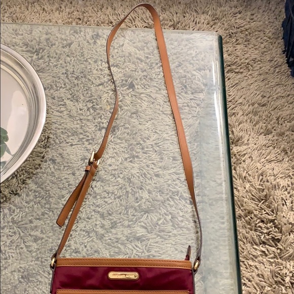 Michael Kors Kempton Crossbody Bag - Burgundy - Picture 4 of 7
